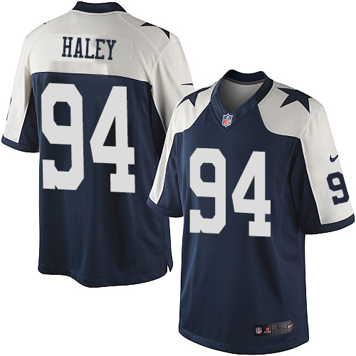 Youth Limited Charles Haley Nike Jersey Navy Blue Alternate - #94 Throwback NFL Dallas Cowboys